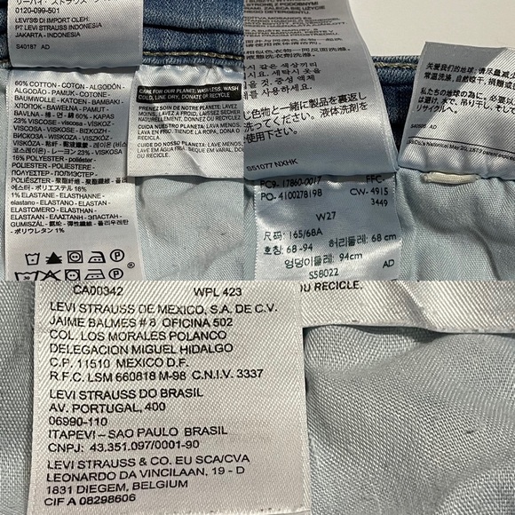 Levi Classic Capri Light Wash Stretch Denim, 27 - Picture 8 of 12